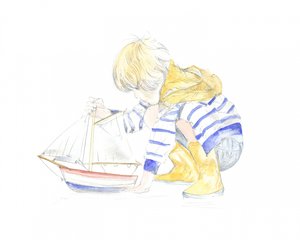 Garçon et bateau