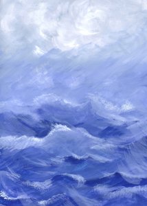 La mer agitée