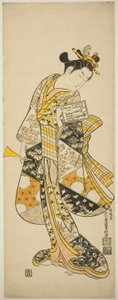 Geisha debout - Ishikawa Toyonobu