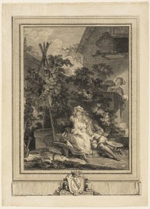 Le jardinier amoureux - Isidore Stanislas Helman