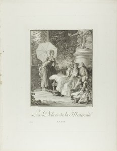 The Delights of Motherhood, from Monument du Costume Physique et Moral de la fin du Dix-huitième siècle - Isidore Stanislas Helman