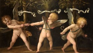 Allégorie avec chérubins ailés, vers 1635