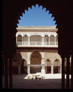 Art mudéjar : vue de la Cour des Demoiselles - Islamic School