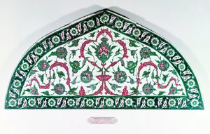 Linteau en faïence, d