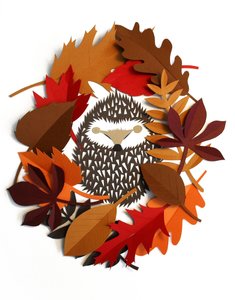 Couronne de hérisson, 2015 (papier découpé)