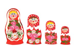 Poupées russes, 2014 (papier découpé)