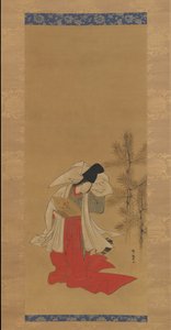 Courtisane-Danseuse Shirabyoshi pour le Nouvel An - Isoda Koryusai