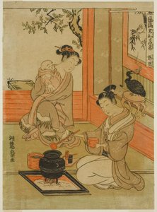 Kakkyo (chinois : Guo Ju), de la série "Versions japonaises à la mode des vingt-quatre parangons de la piété filiale (Furyu Yamato nijushiko)" - Isoda Koryusai