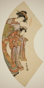 La courtisane Hanaogi de l