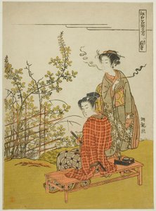 Le huitième mois au temple Hagi (Hachigatsu Hagidera), de la série "Lieux célèbres d
