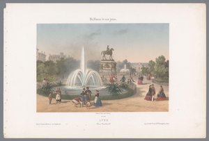 Vue sur la Place Napoléon à Lyon