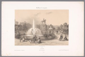 Vue sur la Place Napoléon à Lyon