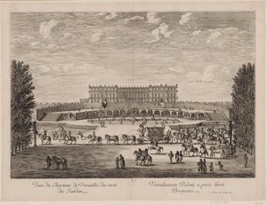 Vue du palais de Versailles depuis le jardin - Israël Silvestre