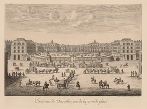 Vue du Palais de Versailles, depuis la place principale - Israël Silvestre