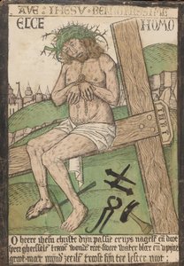 Album avec douze gravures de La Passion, une gravure sur bois du Christ en tant qu