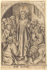 Le Christ apparaissant aux disciples, vers 1465 - Israhel van Meckenem