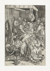 La mort de Marie - Israhel van Meckenem