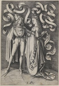 Chevalier et une dame - Israhel van Meckenem