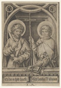 Saint Barthélemy et Saint Philippe, des Apôtres, 1435-1503 - Israhel van Meckenem