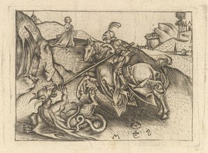 Saint Georges - Israhel van Meckenem
