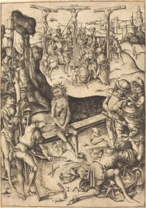 Crucifixion - Israhel van Meckenem