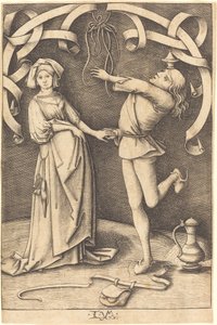 Le Jongleur et la Femme, vers 1495-1503 - Israhel van Meckenem
