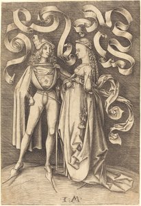 Le Chevalier et la Dame - Israhel van Meckenem