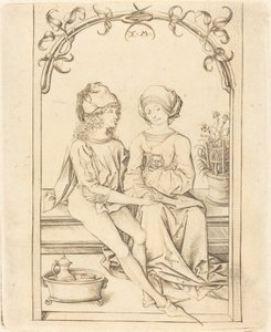 Les Amants, vers 1490 - Israhel van Meckenem