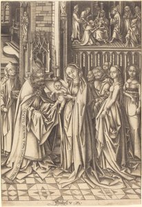 La Présentation au Temple, c. 1490-1500 - Israhel van Meckenem