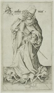 Saint Antoine - Israhel van Meckenem the younger