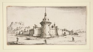 Un bastion, ou une fortification - Israël Henriet