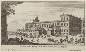 Veduta della Piaza di Montecavallo - Israël Silvestre