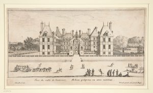 Vue du Château Liencourt : La Cour d