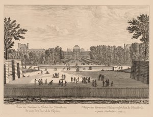 Vue du palais et des jardins des Tuileries, du côté du cours la Reine - Israël Silvestre