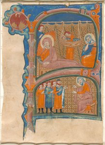 Naissance et Nomination de Jean-Baptiste - Italian 13th Century