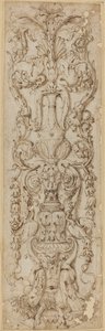 Grotesque avec un satyre - Italian 16th Century