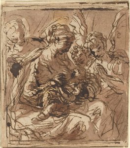 Sainte Famille - Italian 17th Century