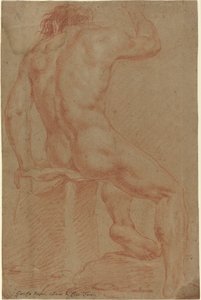 Figure masculine nue (recto) - Italian 17th Century