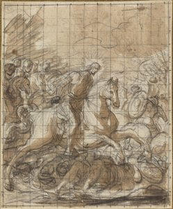 Saint Jacques défaisant les infidèles - Italian 17th or 18th Century