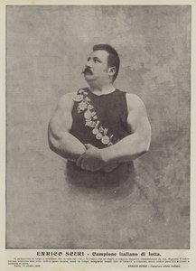Enrico Scuri, champion italien de lutte