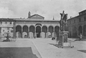 Florence, Chiesa della SS Annunziata (photo n/b)