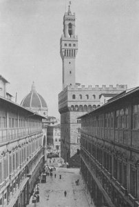 Florence, Galerie des Offices et Palais Vecchio (photo n/b) - Italian Photographer
