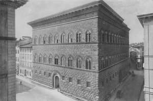 Florence, Palazzo Strozzi (photo n/b) - Italian Photographer
