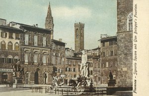 Florence, Italie, Place de la Seigneurie - Italian Photographer