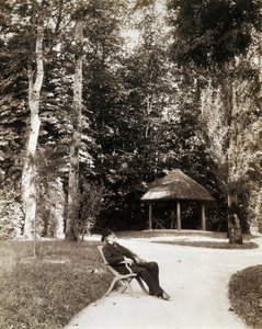Giuseppe Verdi dans le jardin de la Villa Verdi, Sant