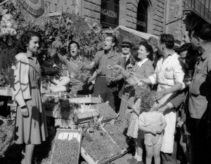 Fête des vendanges à Florence, c.1955 - Italian Photographer