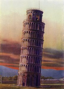 Tour penchée de Pise, Italie (photo en couleur)