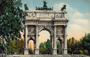 Milan / Milan : Arco della Pace (photo couleur)