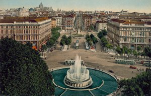 Milano / Milan : Panorama depuis le château (photo couleur)