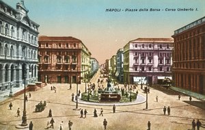 Naples, Italie, Piazzo Della Borsa, Corso Umberto I